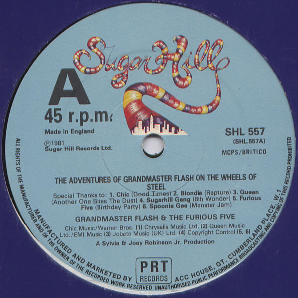 The Adventures Of Grandmaster Flash On The Wheels Of Steel
